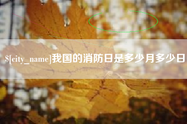 湛江我国的消防日是多少月多少日