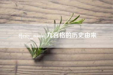 湛江九宫格的历史由来