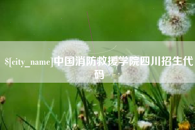 湛江中国消防救援学院四川招生代码