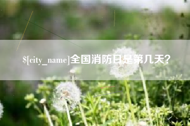 湛江全国消防日是第几天？