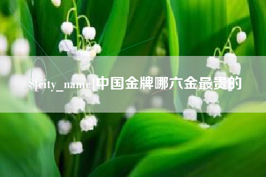 湛江中国金牌哪六金最贵的