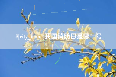 湛江我国消防日是哪一号