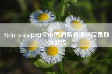 湛江2021年中国消防救援学院录取分数线