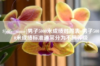 湛江男子5000米成绩对照表-男子5000米成绩标准通常分为不同等级