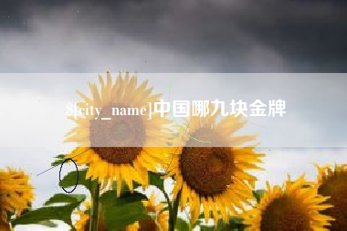湛江中国哪九块金牌