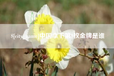湛江中国拿下第9枚金牌是谁