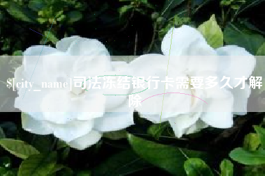 湛江司法冻结银行卡需要多久才解除