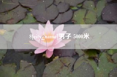 湛江男子 5000米