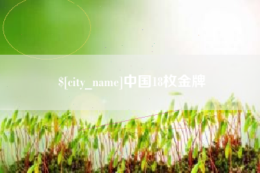 湛江中国18枚金牌