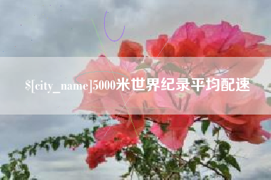 湛江5000米世界纪录平均配速