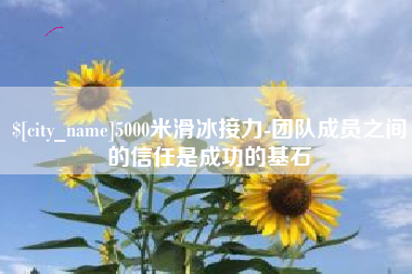 湛江5000米滑冰接力-团队成员之间的信任是成功的基石