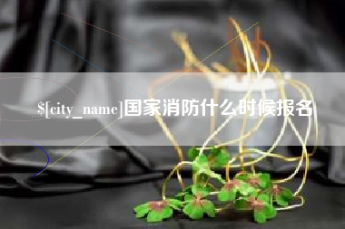 湛江国家消防什么时候报名