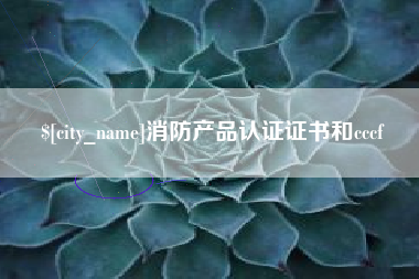 湛江消防产品认证证书和cccf