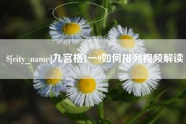 湛江九宫格1一9如何排列视频解读