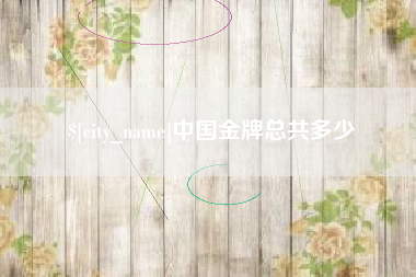 湛江中国金牌总共多少