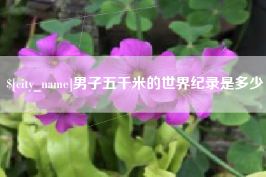 湛江男子五千米的世界纪录是多少