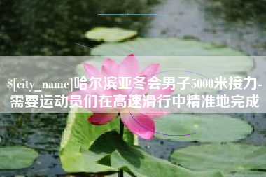 湛江哈尔滨亚冬会男子5000米接力-需要运动员们在高速滑行中精准地完成