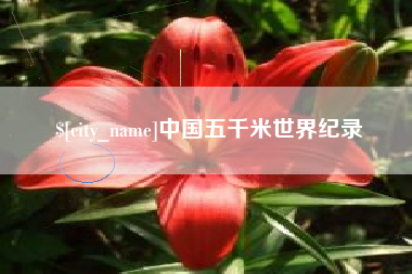 湛江中国五千米世界纪录
