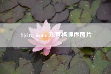 湛江九宫格顺序图片