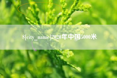 湛江2020年中国5000米